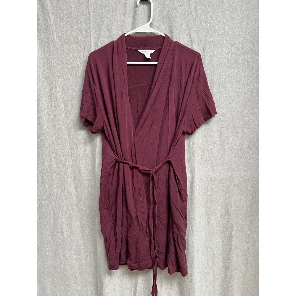 Athleta Size Small Nighttime Bliss Short Sleeve Robe
